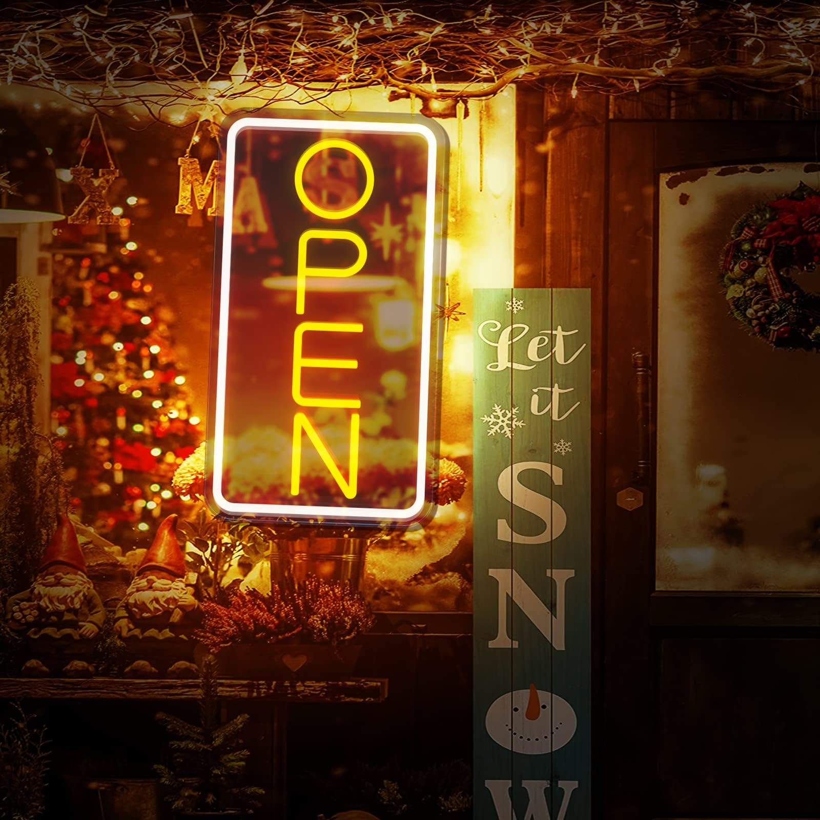 Insegna Neon LED USB Dimmerabile - Luci Al Neon Per Bar, Hotel, Feste, Bianco Giallastro - Foto 11