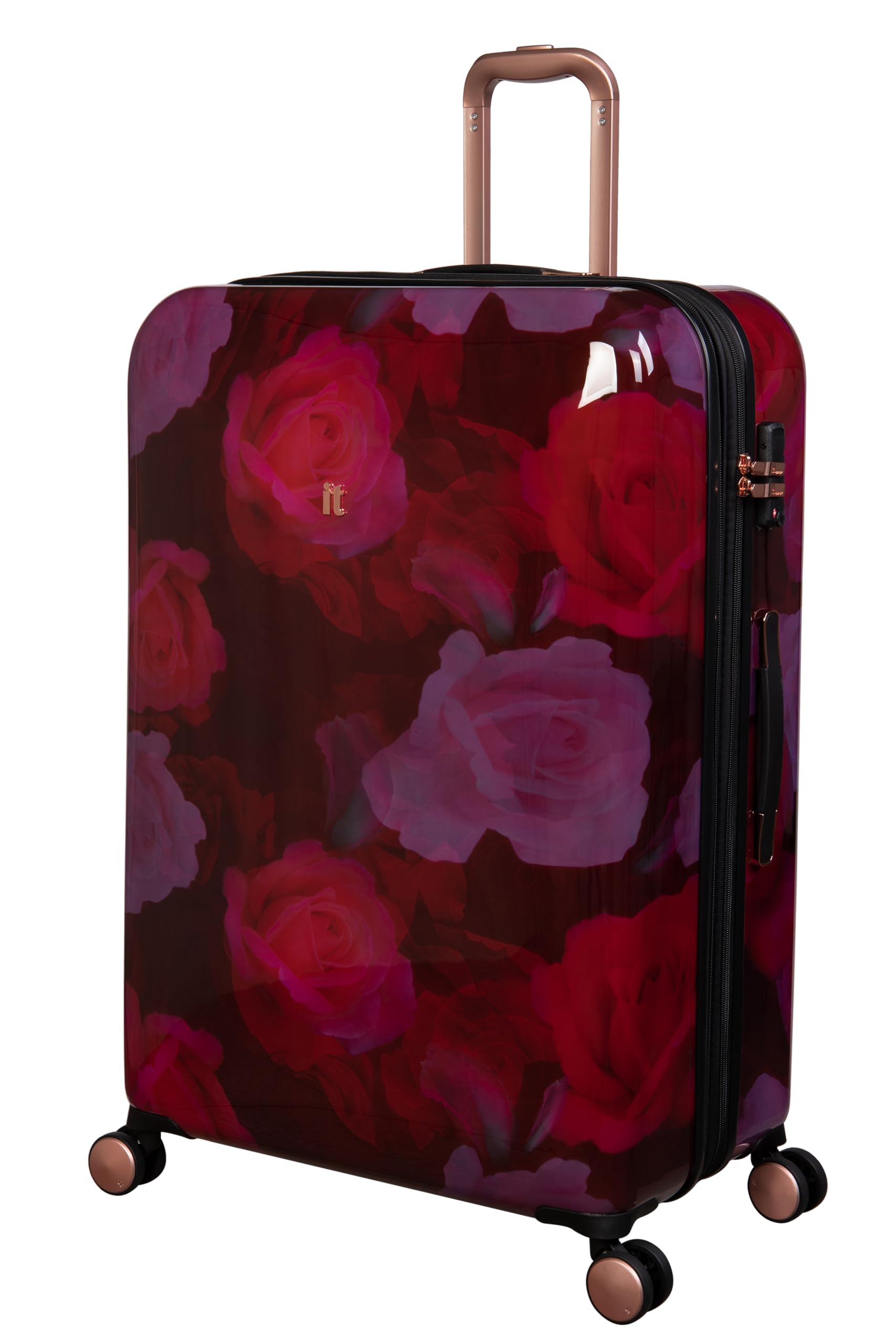 Sheen- Maxy Rose Red-Large-28 inches-Check-in Bag-Expandable-Fashion Luggage-Hardsided-PC-with TSA Lock 8 Wheel Trolley Bag-image-42