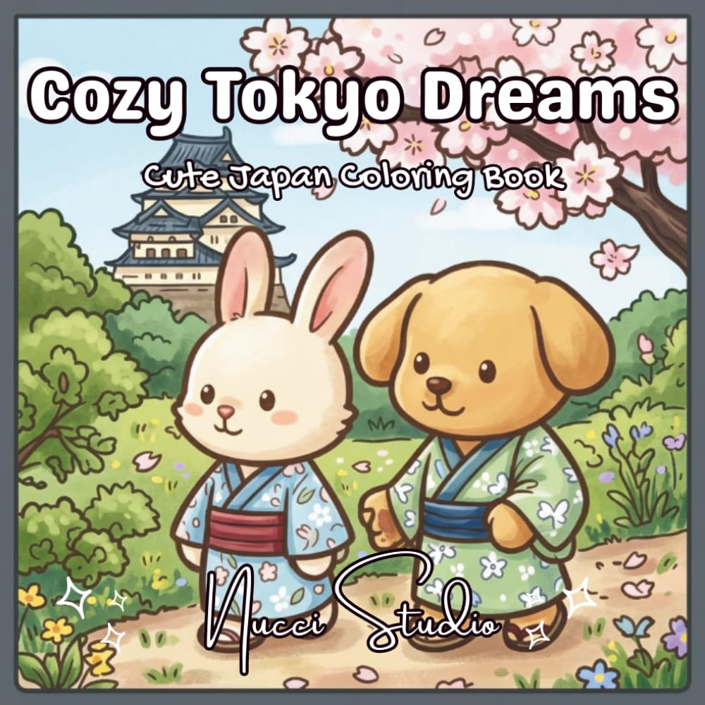 Cozy Tokyo Dreams: Cute Japan Coloring Book
