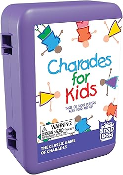 Charades for Kids Snap Box - The No Reading Required Family Game in A Compact Travel Case by Pressman