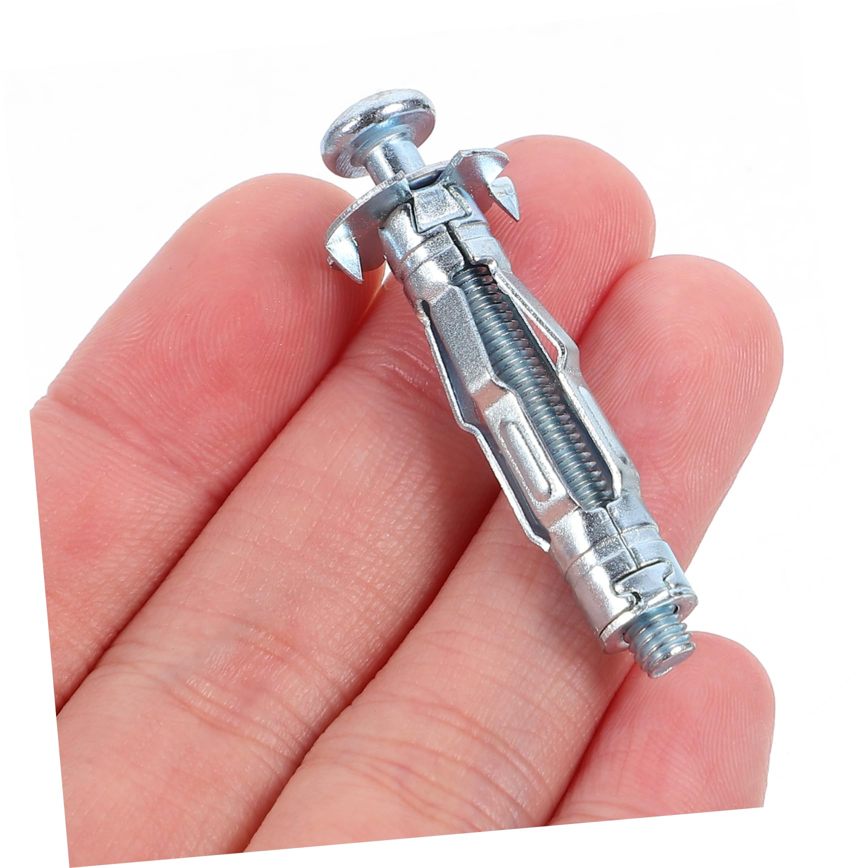 Cabilock Drywall Anchors Kit 30pcs Zinc Coated Steel Bolts Hollow Wall Anchor Nuts Screws for Easy Installation