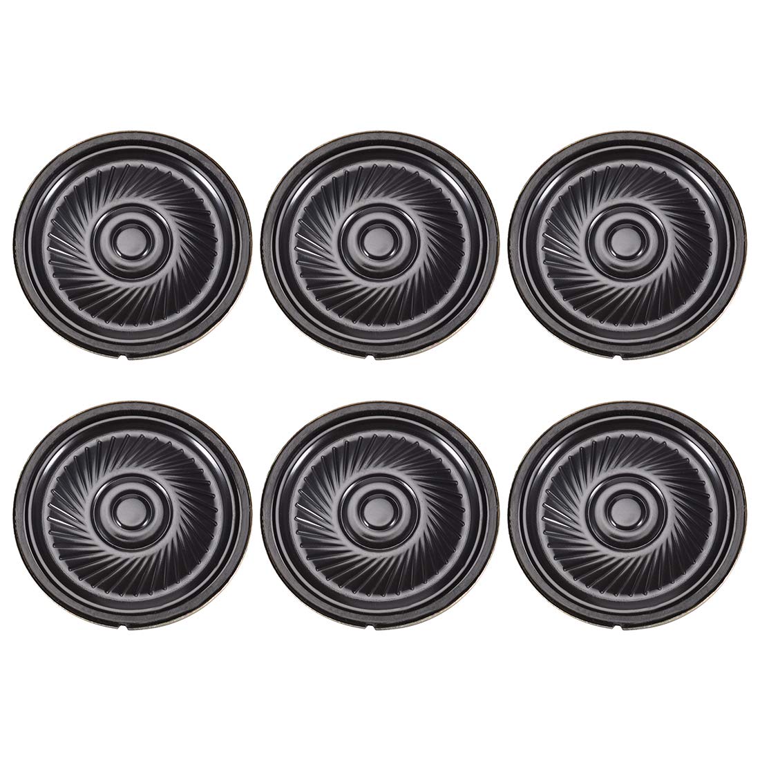 sourcing map 0.5W 32 Ohm Micro Internal Speaker Magnet Loudspeaker 40mm Dia 6pcs