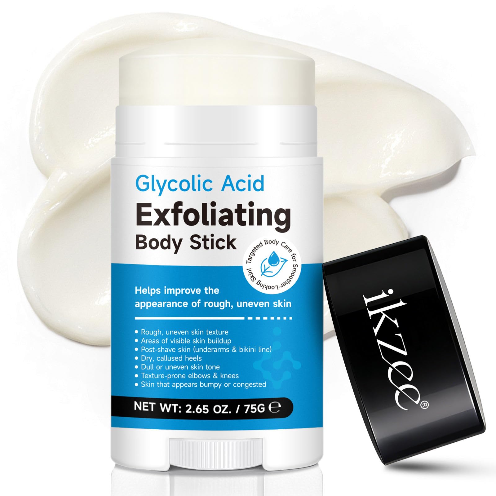 Glycolic Acid Exfoliating Body Stick 75g, Exfoliates Skin, Smoothens Bumps & Reduces Ingrown Hair, Fragrance Free, Suitable For All Skin Types-image-38