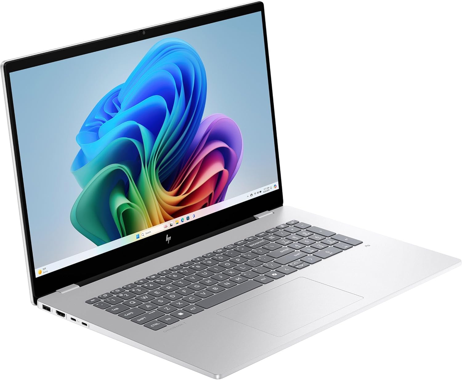 HP 2025 Laptop | OmniBook 7 | 17.3" 1920x1080 Touch IPS | Intel-8 Core Ultra 7 258V | NVIDIA GeForce RTX 4050 | 32GB DDR5 | 2TB SSD | Windows 11 Pro | Wi-Fi 6E - Backlit KB - 5MP IR Camera - Silver