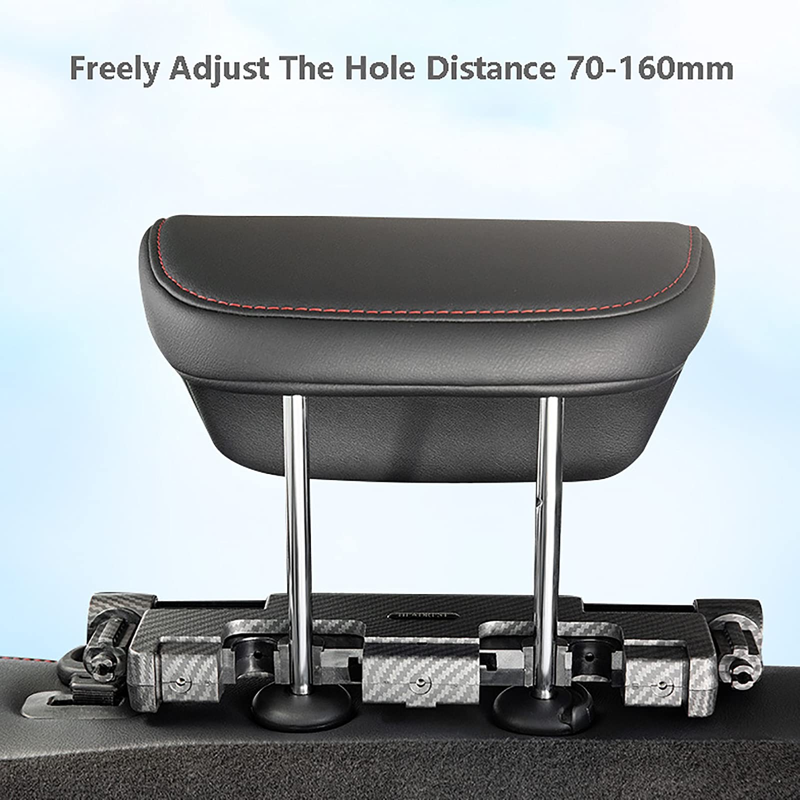 Cale Tete Enfant Voiture Oreiller Voyage Rotation à 360°, Confortable Tete Enfant Voiture pour Cale Nuque,Appuie Tete Voiture Enfant Largeur Et Distance De Trou Réglables, Rangement Pliable