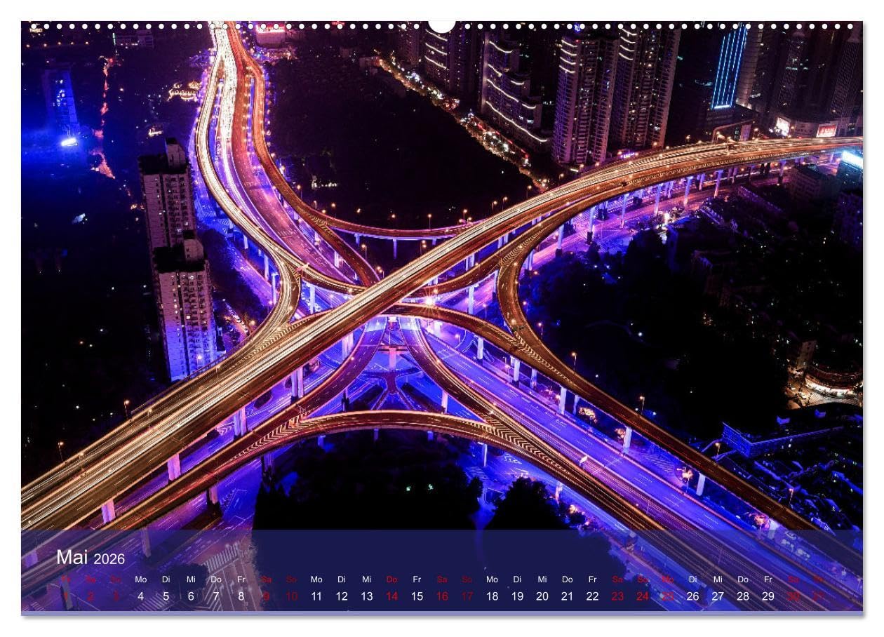 Traffic Lights - Großstadtverkehr der schönsten Metropolen von oben (hochwertiger Premium Wandkalender 2026 DIN A2 quer), Kunstdruck in Hochglanz: ... aufregender Weltstädte (CALVENDO Orte)