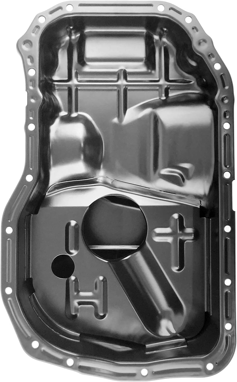 Beasteel 264238 OS30715 MD334300 CRP42A 103275 Steel Engine Oil Pan with Drain Plug replacement for Dodge Stratus 99-05 Mitsubishi Eclipse Galant