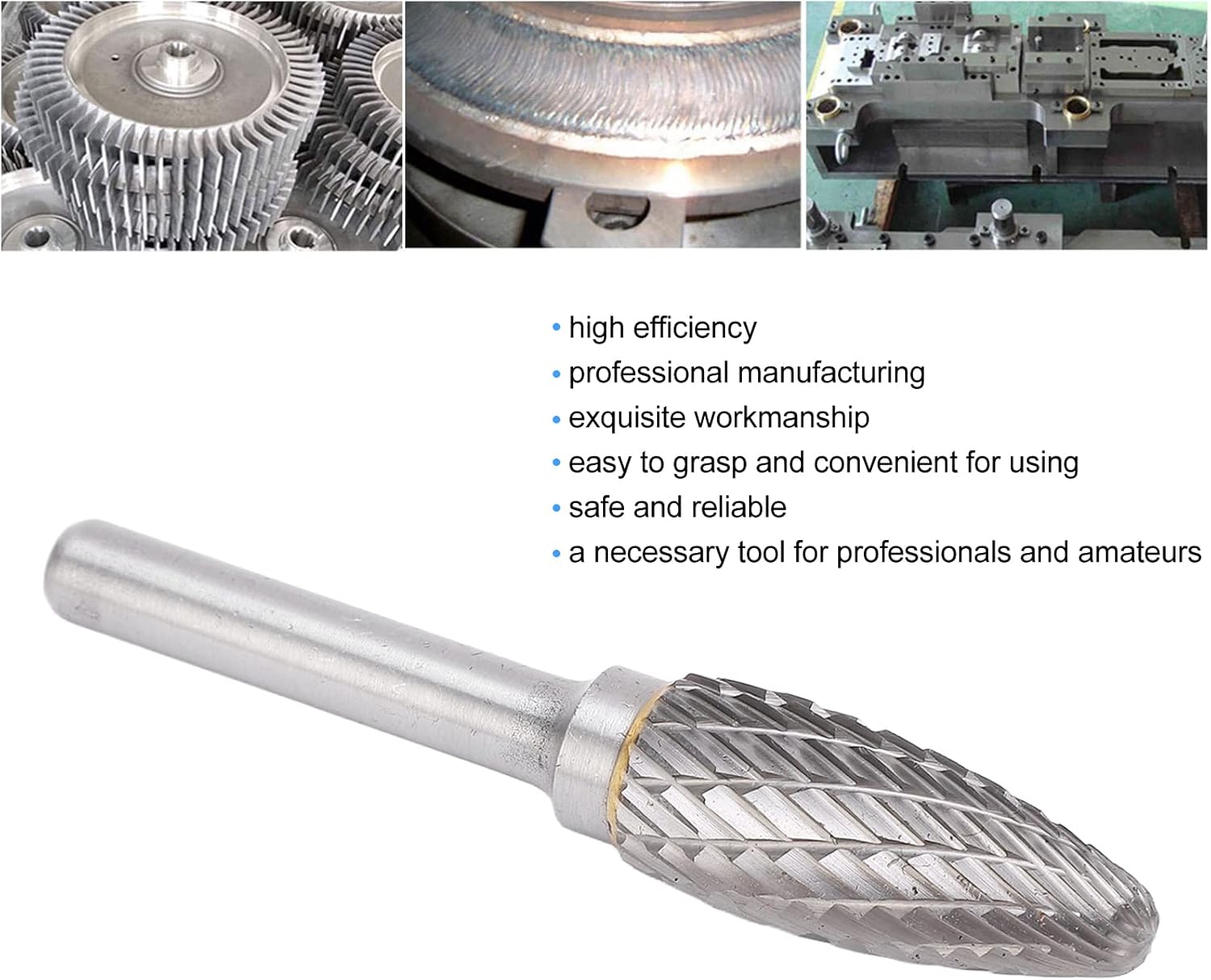 Rotary File, Carbide Burr Rotary File, Double Cut, Tree Shape, Multipurpose.Aviation、Automobile、Ship
