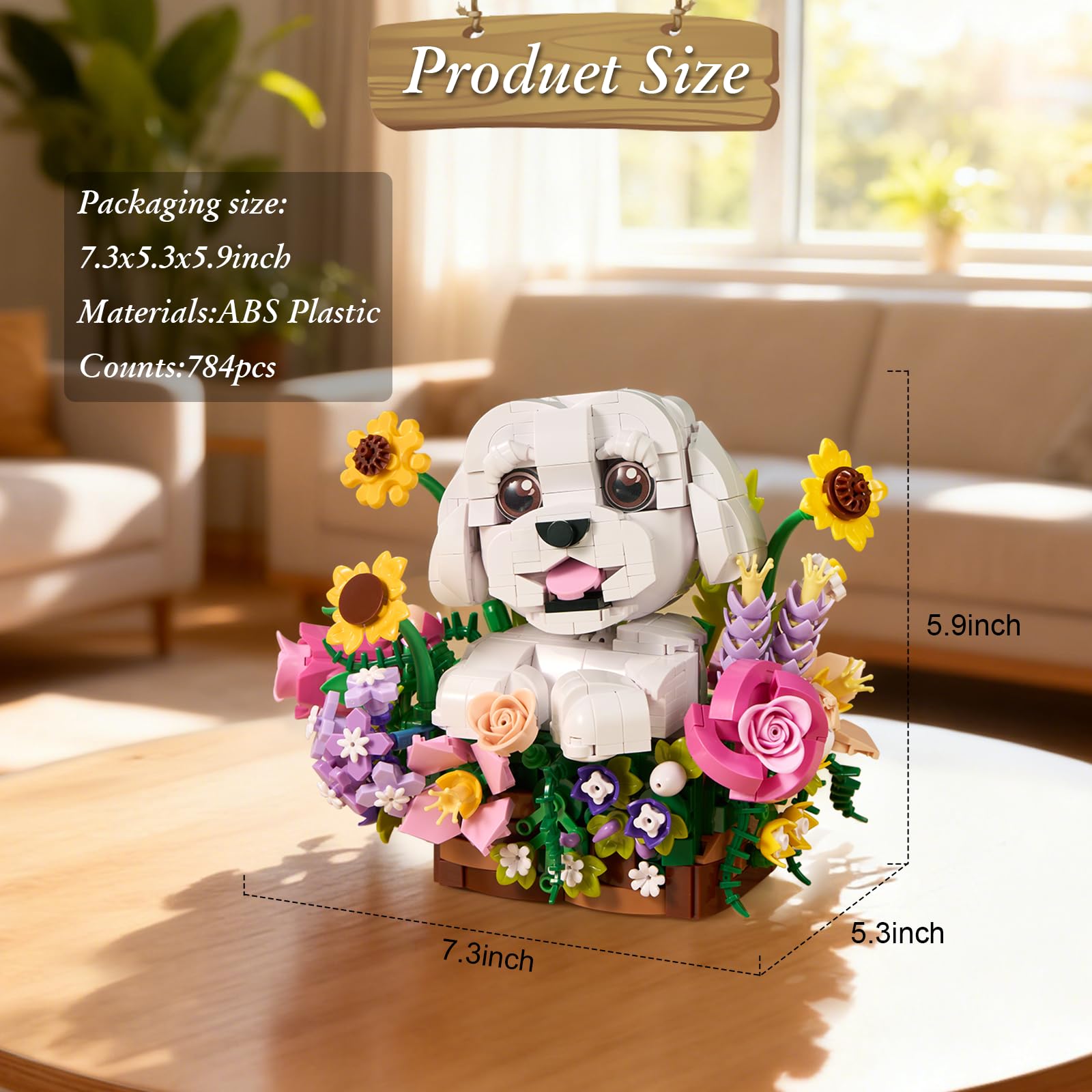 Amazon.com: Adorable Dogs Bouquet Succulent Building Blocks