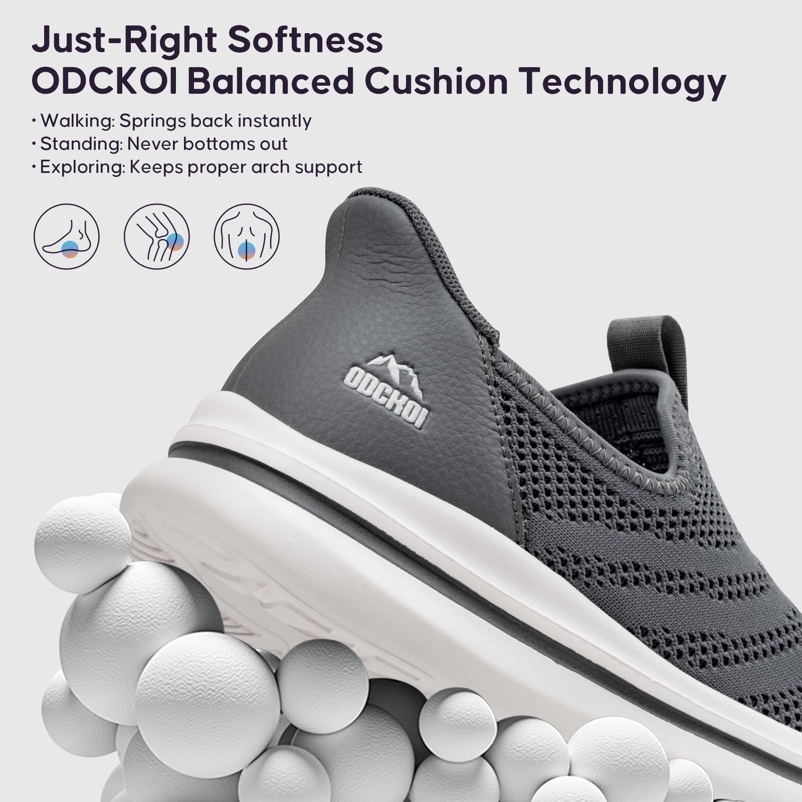 ODCKOI Slip On Sneaker Herren Schuhe Ohne Schnürsenkel Leichte Sportschuhe Atmungsaktives Freizeitschuhe Mesh Fitness Schuhe Turnschuhe Indoor Fashion Laufschuhe