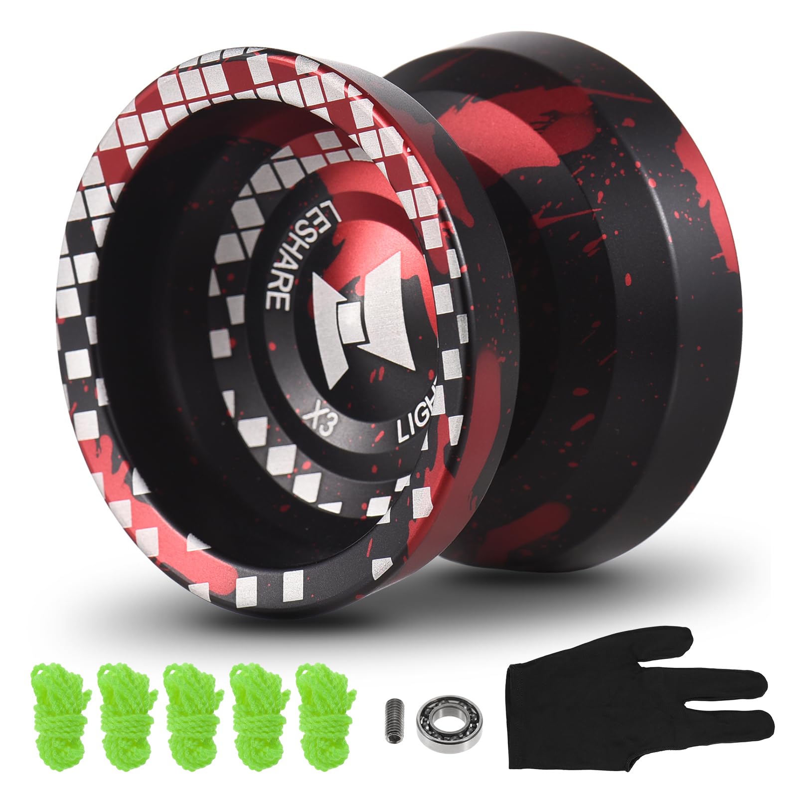 Lixada Yoyoball Professional Alloy Responsive Yoyoball with Unresponsive Bearing for Professionals Starter