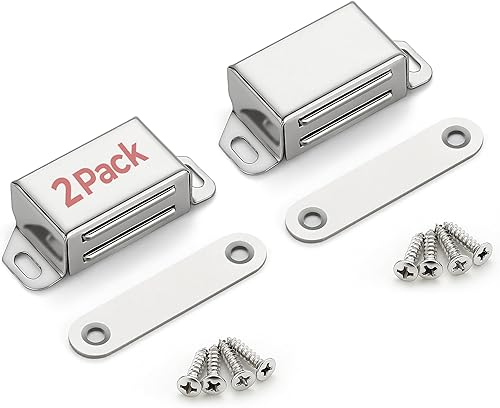 Vista 24 de Ravinte Imanes para puerta de gabinete, cierre magnético fuerte de 30 libras, cierre magnético resistente, cierre magnético para puerta de armario