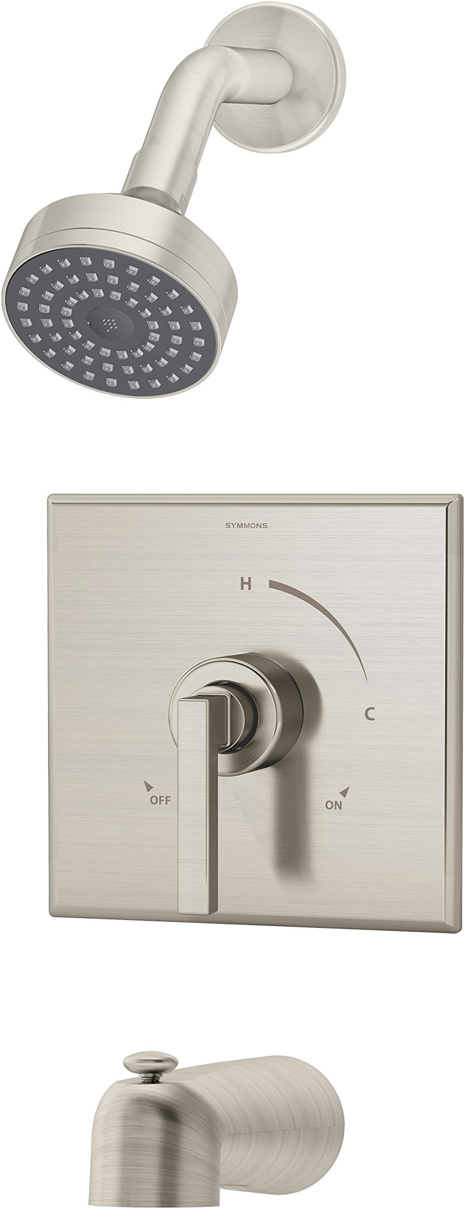 Symmons 3602-STN-TRM Duro Tub/Shower Trim with Lever Handle, Satin Nickel