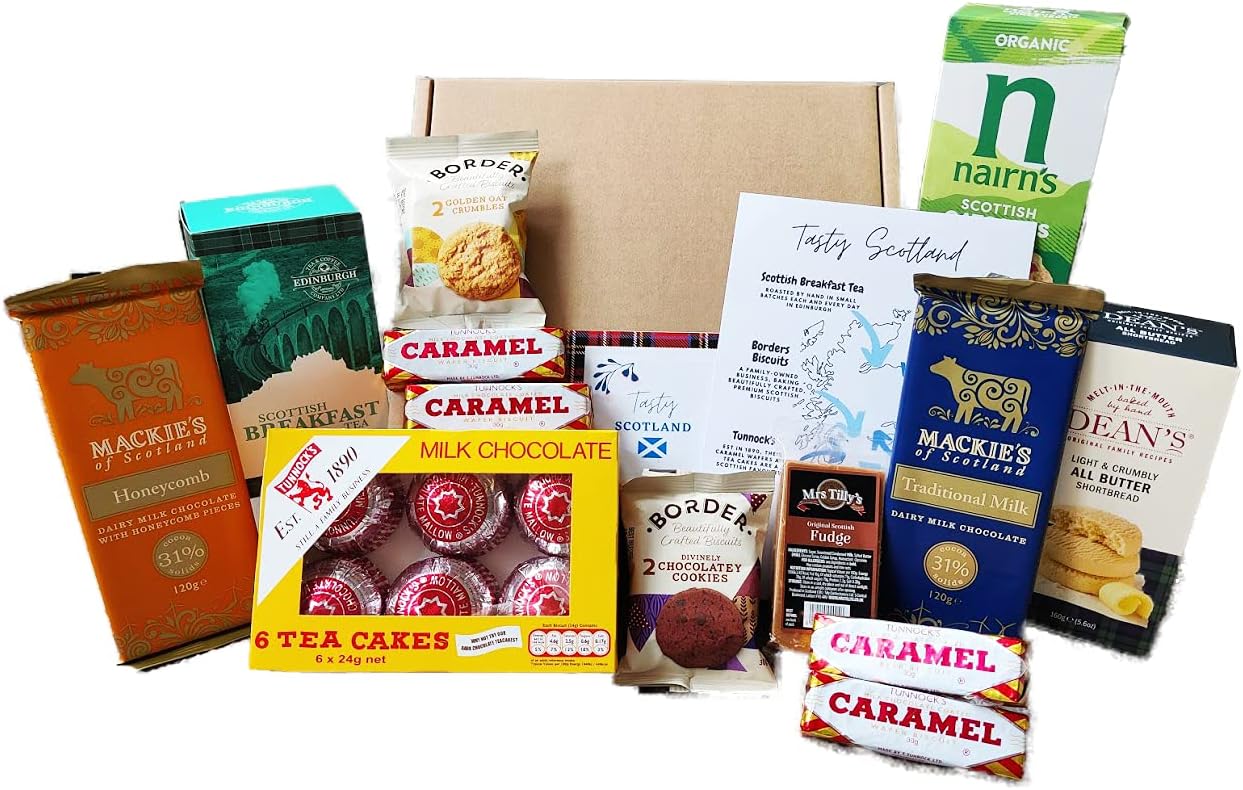 Scottish Food Hamper | Tasty Scotland Hamper | Scottish Gift Hamper | Scottish Food Treats | Hand-Selected Scottish Food Brands | Best Of Scotland Food Hamper