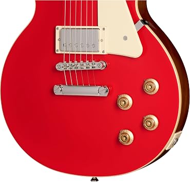 Epiphone Les Paul Standard 50s Plain Top Cardinal Red Cardinal Red Electric Guitar Les Paul Standard Epiphone