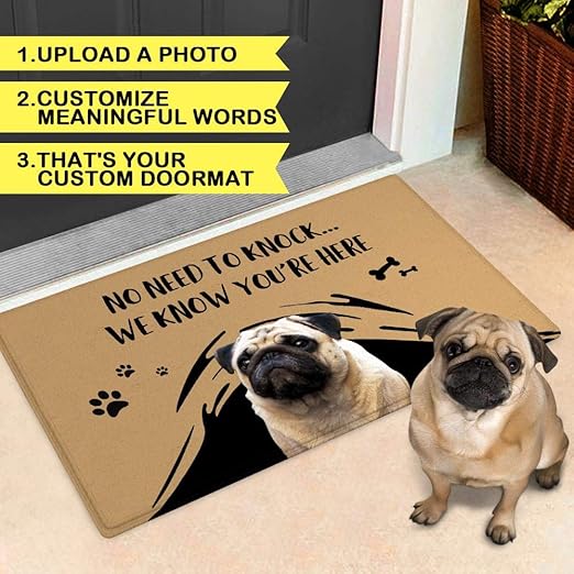 personalised dog doormat