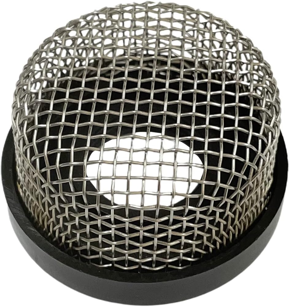 Cosmostar Stainless Steel Strainer ยพ Inch -14, Aerator Screen Wire Mesh Compatible with Livewell Pump, Industrial Plumbing Inline, Garden Washers Water Filter Sprayer Garden Hose Suction Line. (1)