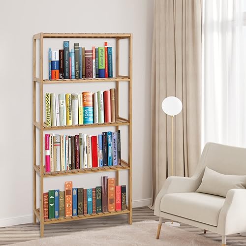 Miniatura 2 de Kinborbaby - Estante de almacenamiento de bambú estante de baño estante de bambú estantería de bambú estante de baño