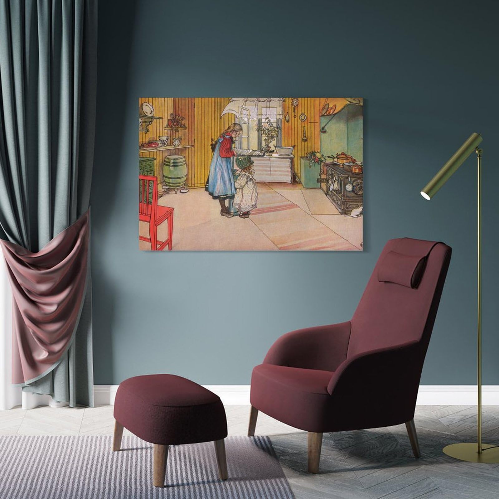 Amazon.co.jp: Carl Larssonカール・ラーション《キッチン》ポスター