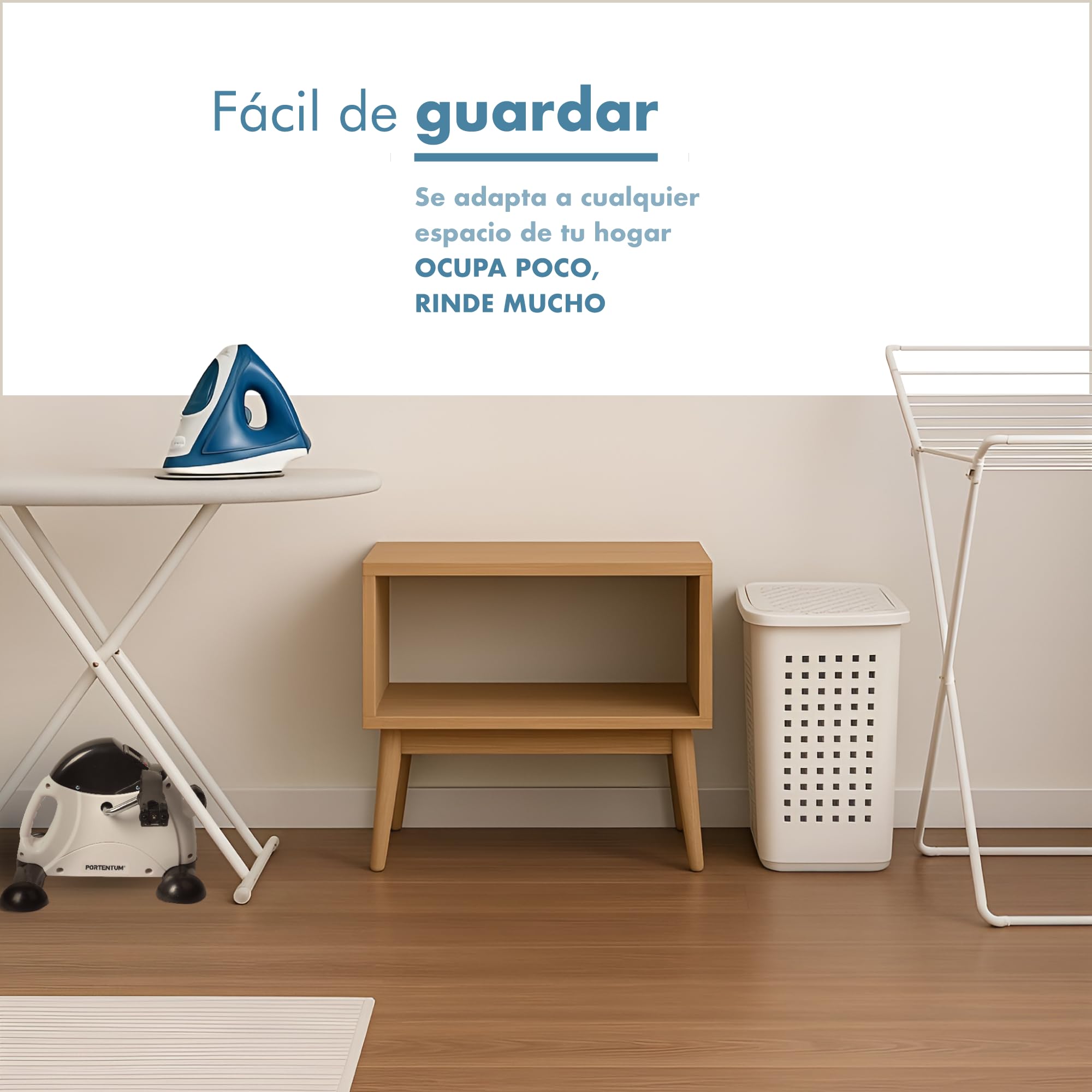 PORTENTUM Pedales estaticos Personas Mayores Pantalla LCD 6 Funciones – Pedaleador Brazos y piernas Compacto con Resistencia Ajustable y asa de Transporte – Diseño portátil para Ejercicio en casa