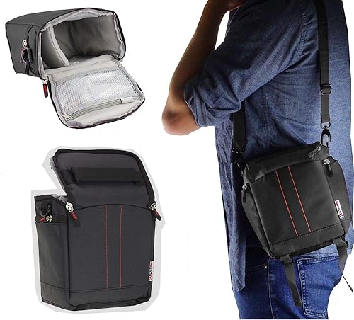 Navitech Bolso negro de la cámara réflex réflex digital compatible con la cámara digital Nikon COOLPIX P900