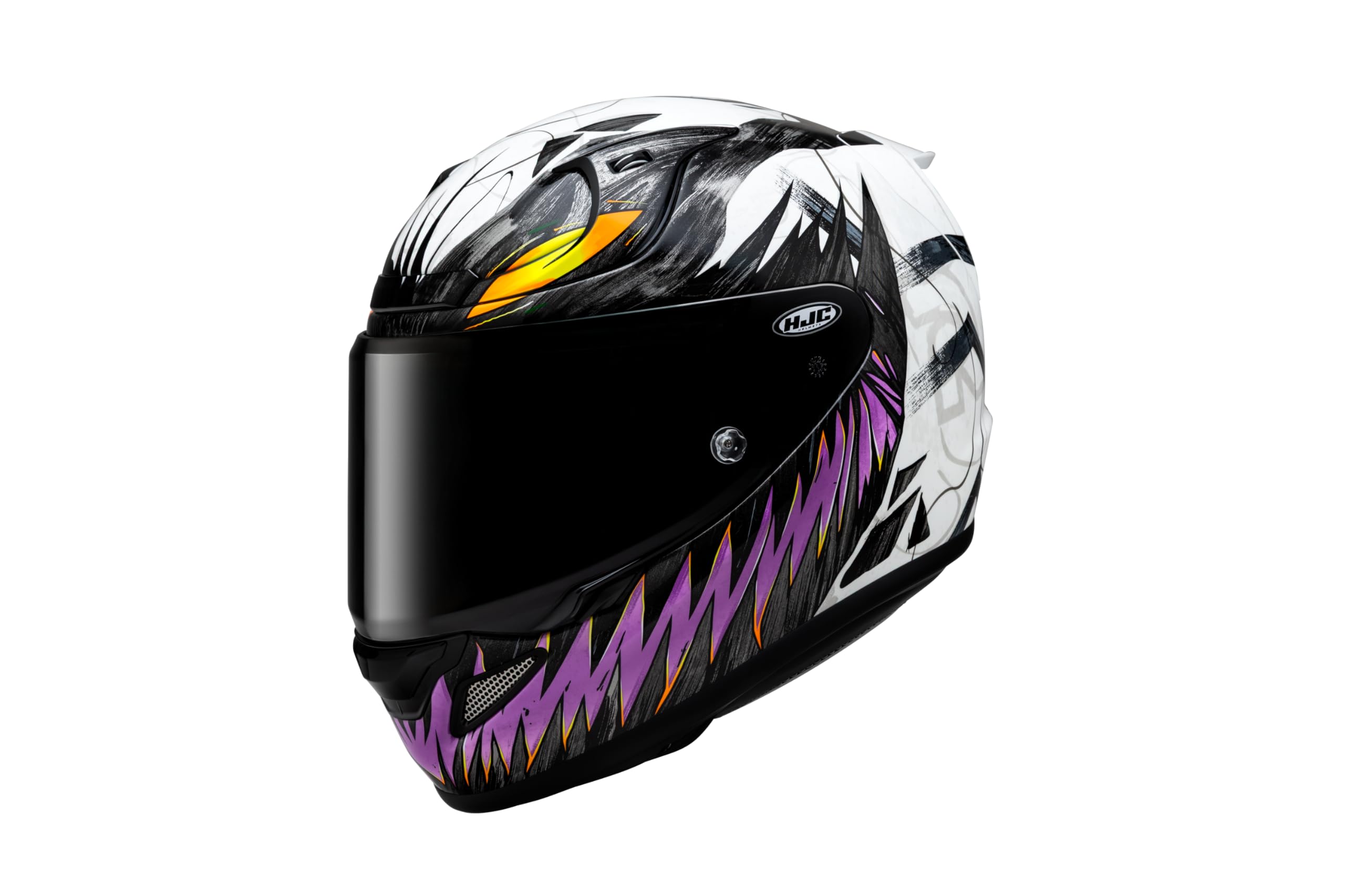RPHA 12 Anti-Venom II Marvel Casco Moto Nero Bianco Viola