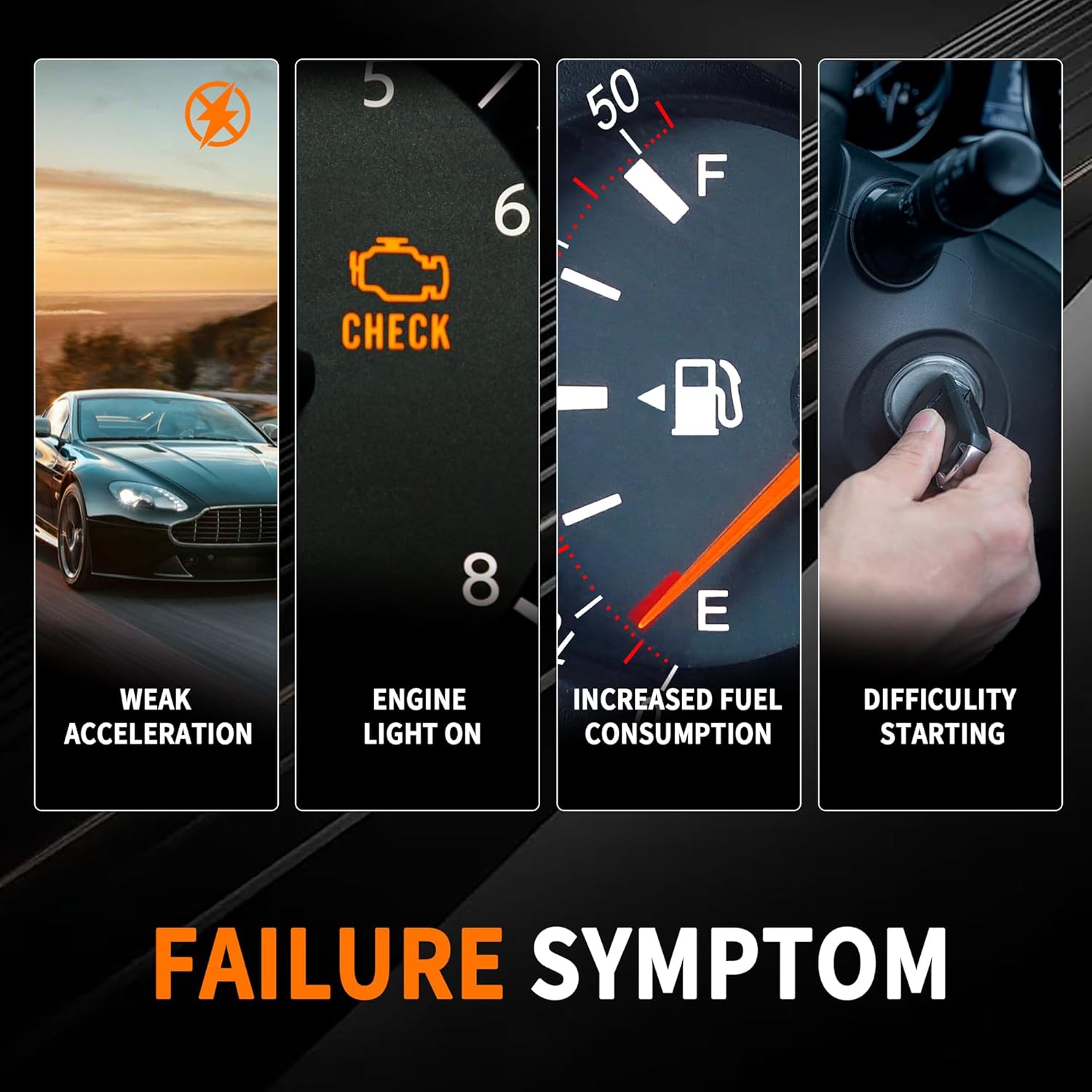 Engine Variable Valve Timing VVT Solenoid Compatible with 2007-2018 Infiniti Q50, G25, G35, QX50, Q60, G37, M35, M37, QX70, Q70, Q70L, FX35, FX37, Q40, EX35, EX37,for Nissan 370Z, GT-R, 350Z