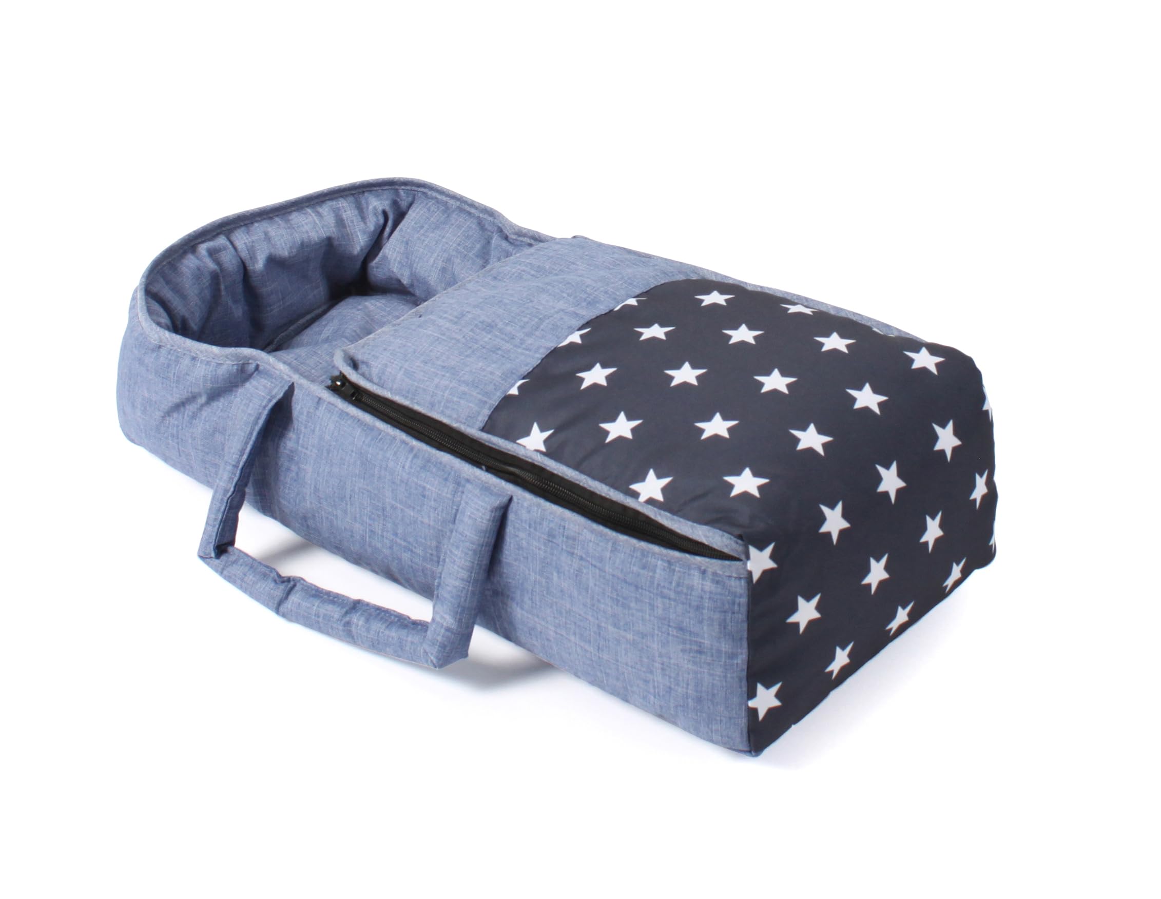 Bayer Chic 2000 - Cochecito de muñecas Jara, 2 en 1 con Bolsa de Transporte extraíble, Carrito para muñecas para niños de 4 a 8 años, Estrellas Marinas