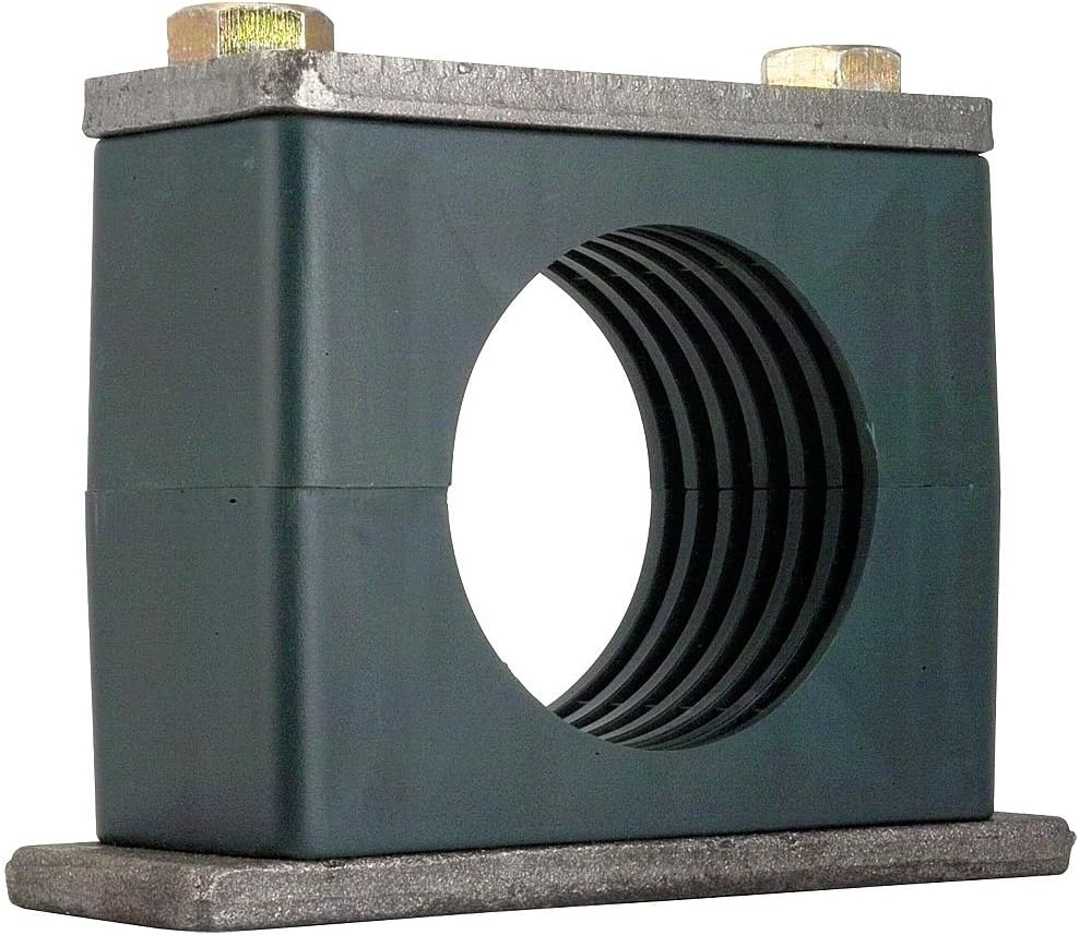 ZSI H-3008S-SS Beta Clamps, Polypropylene Cushion, Hardware Ss 304, Heavy 1/2" Tube Assembly, 0.50"