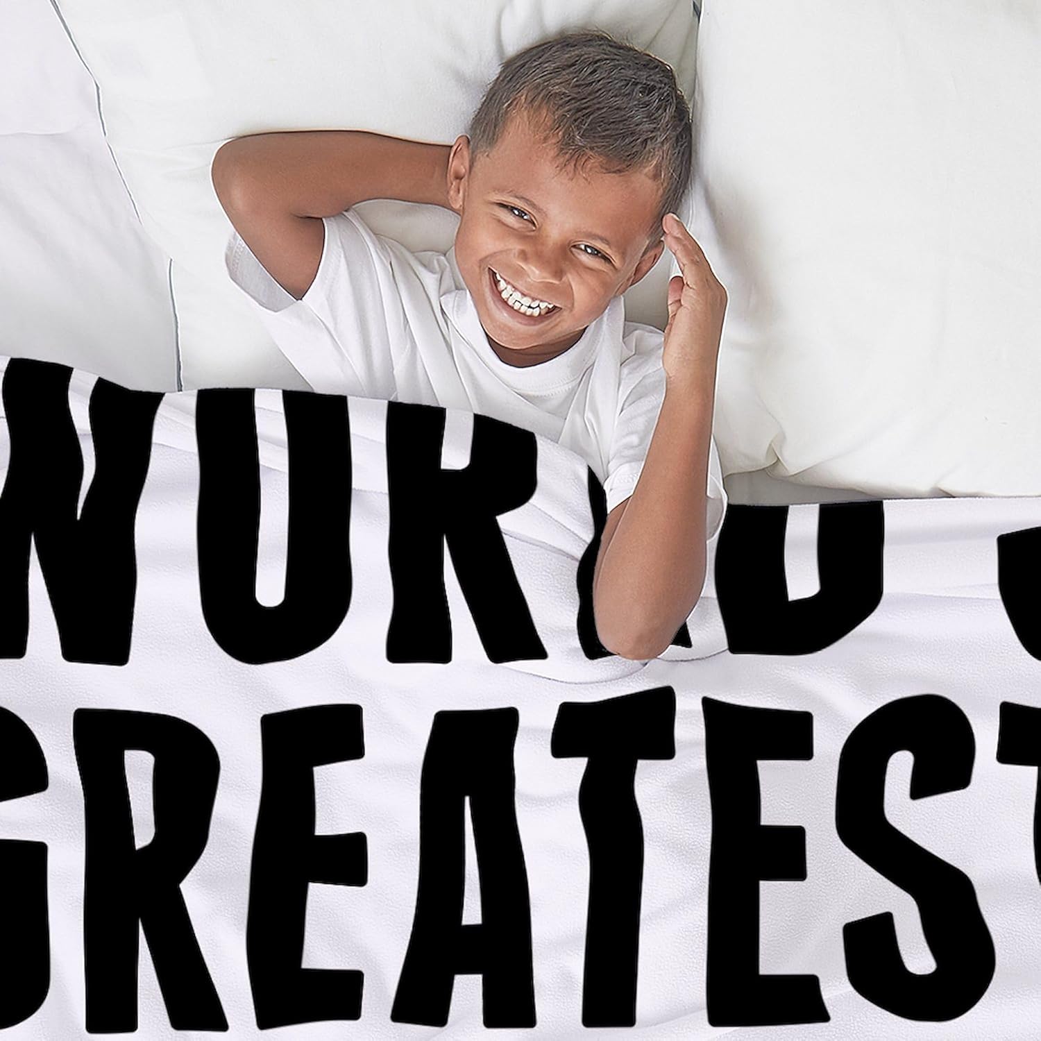 CafePress World's Greatest Farter I Mean Father Throw Blan Super Soft Fleece Plush Throw Blanket, 60"x50"