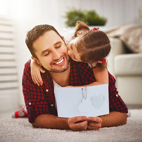 Miniatura 8 de FRIUSATE Libro de soporte para tarjetas fotográficas Kpop de 3 pulgadas, mini álbum fotográfico con aspecto de espejo, pequeño libro de tarjetas