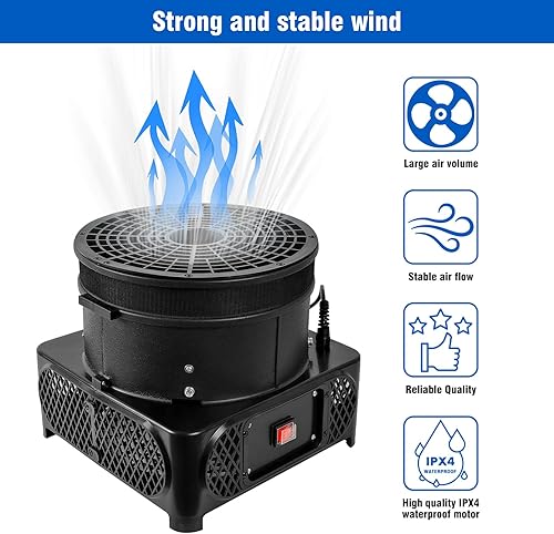 Miniatura 5 de Ventilador inflable de tubo de 34 HP de 550 W (12 pulgadas de diámetro) para Wacky Waving Dancing Guy