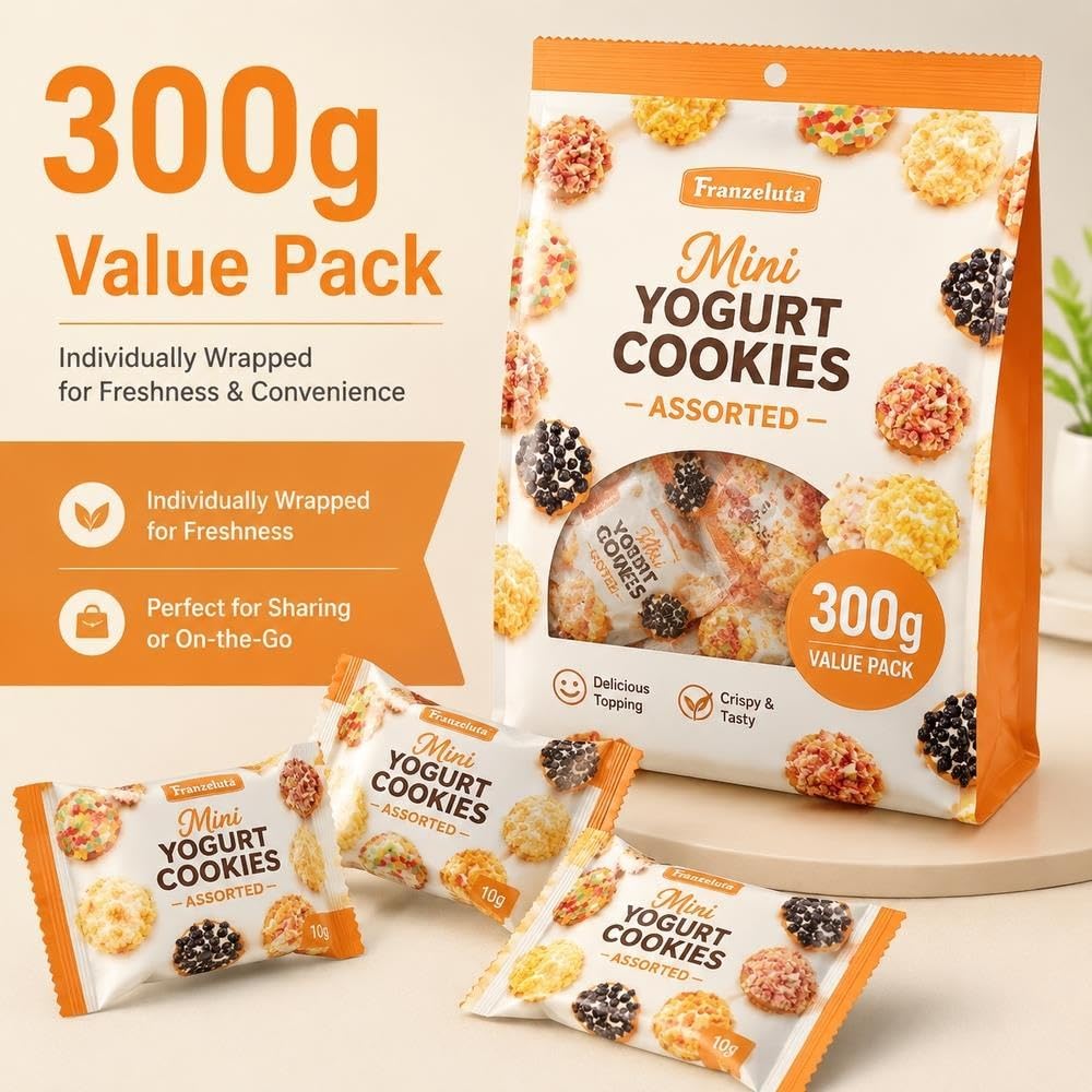 Wolkenartige verschiedene Käsehäppchen, 300g-Beutel, Guave-Mango