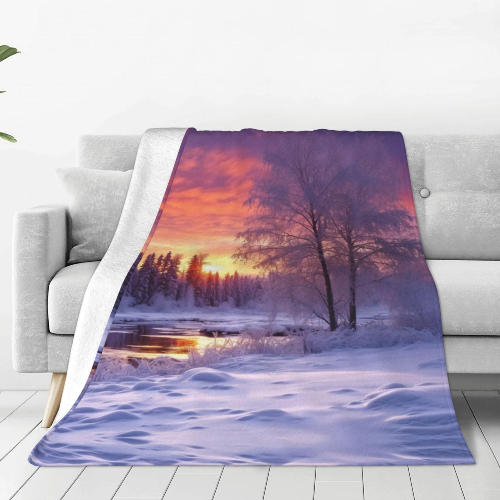 Couverture d'hiver en flanelle confortable pour des instants cocooning sereins