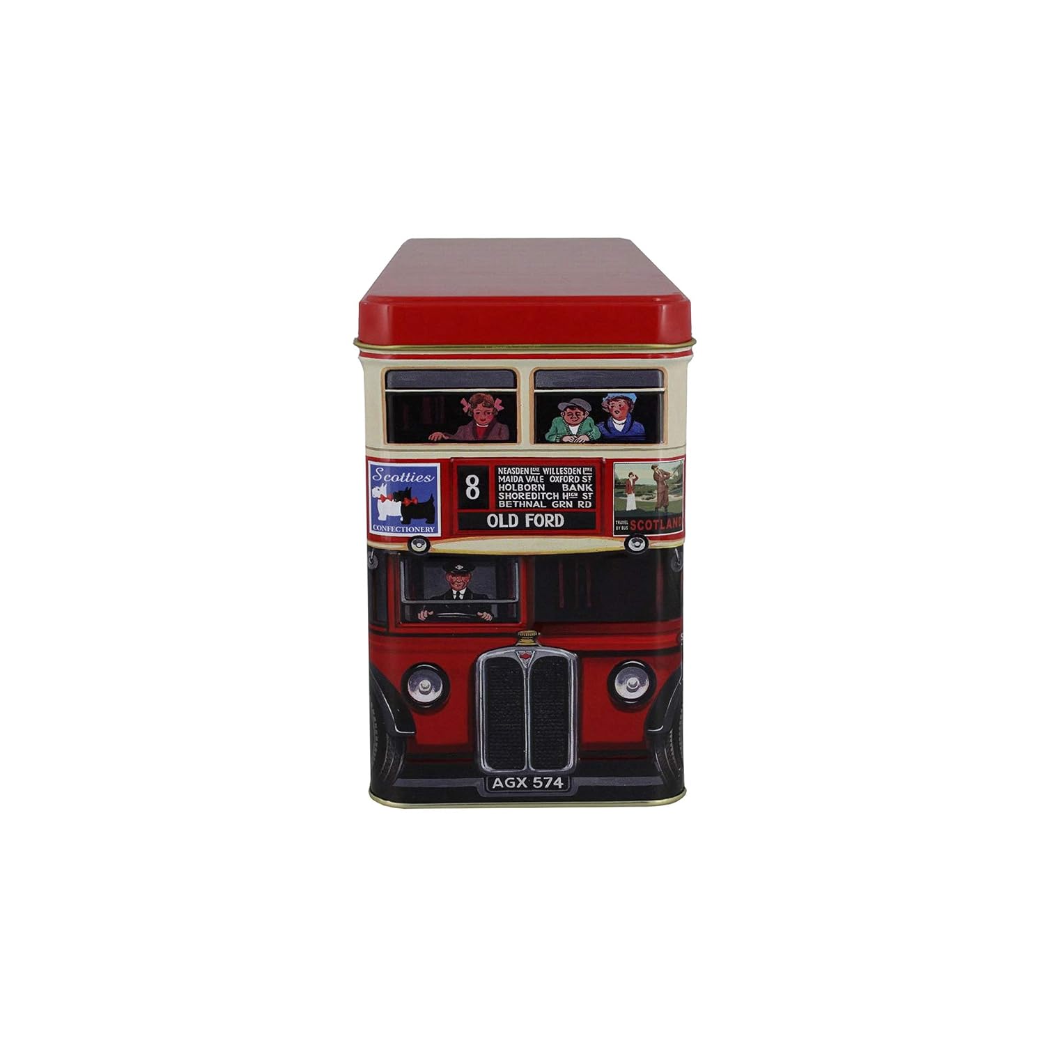 Walkers Shortbread London Bus Assorted Scottish Cookie Gift Tin, 15.8 Ounce Tin