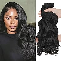 Vista 16 de Extensiones de cabello con clip de 12 pulgadas, rizado birmano, negro natural, extensiones de cabello con clip rizado birmano, cabello humano real