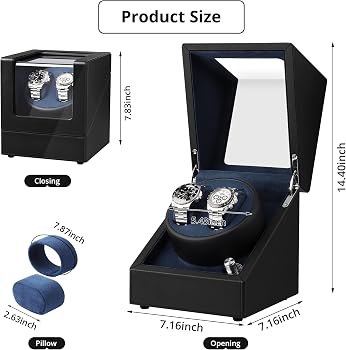 Amazon | SmartCube 自動巻き ダブル ウォッチ ワインダー ロレックス