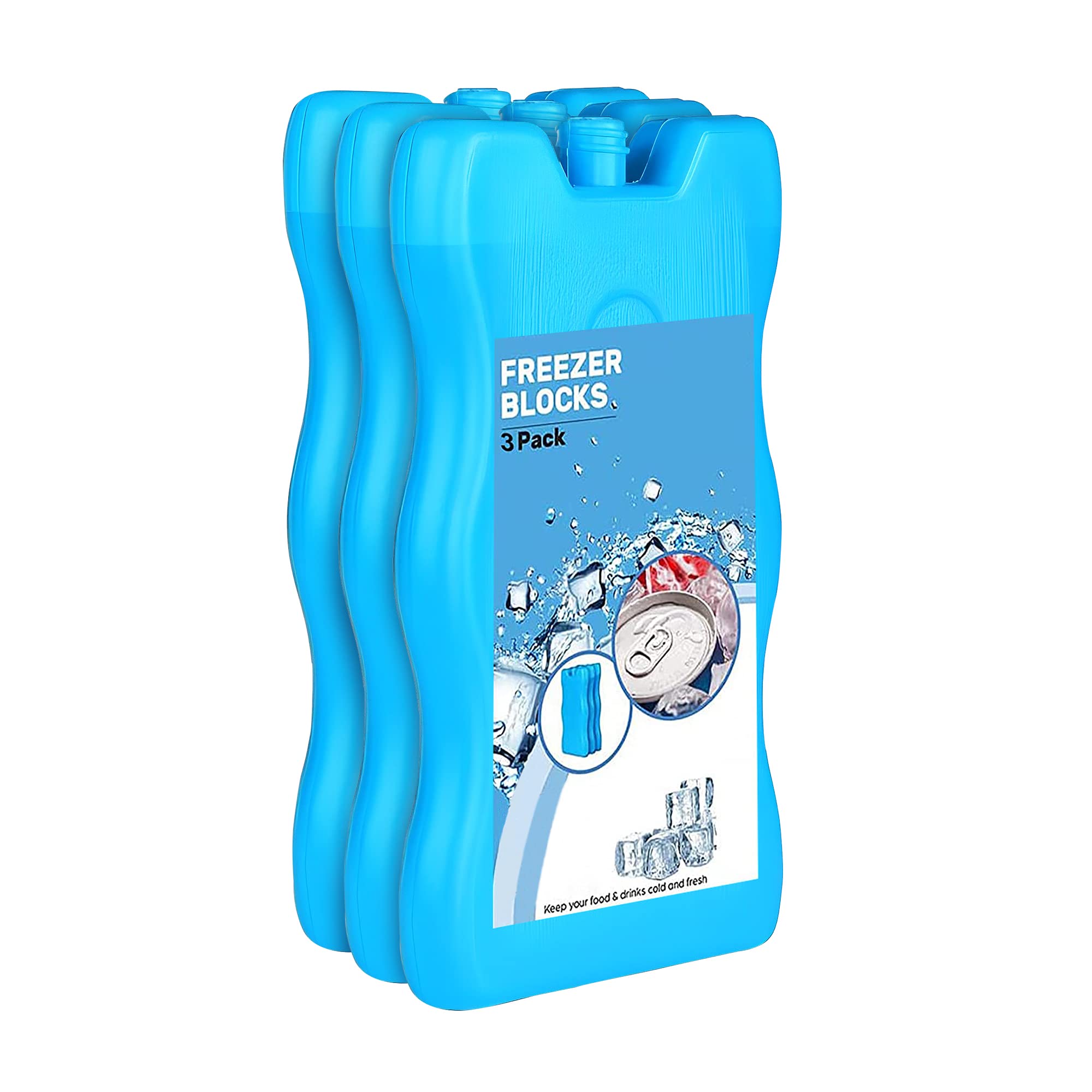 RMTL Ice Cooler Freezer Board Reusable Blocks Keeps Food Fresh and Drink Cools Powerful Chillers Ideal for a Picnic Lunch Boxes Cool Bags (3)