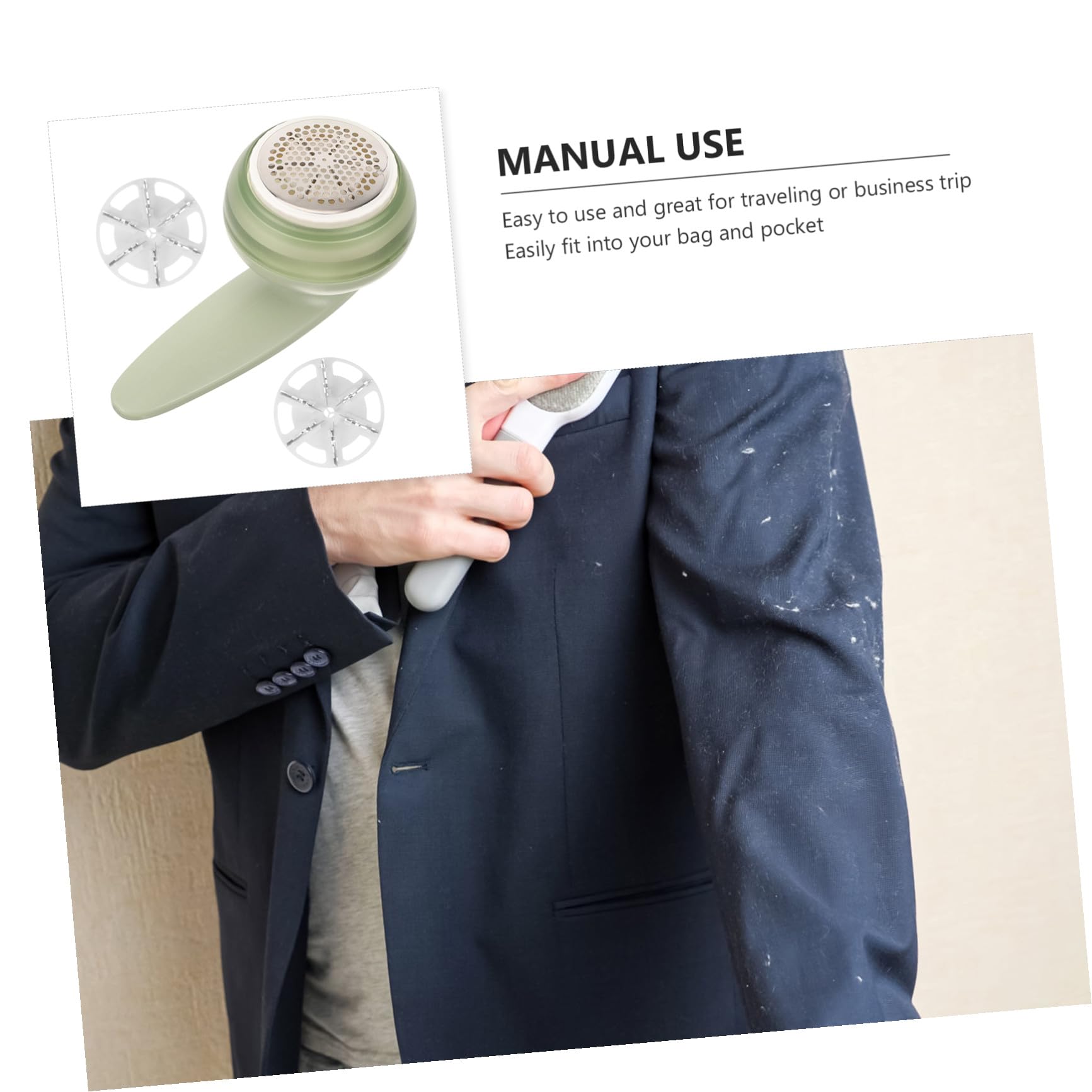 Didiseaon Levapelucchi Elettrico Ricaricabile USB Rasoio per Tessuti Rimuovi Pelucchi e Lanugine da Vestiti e Tappeti Portatile e Ergonomico