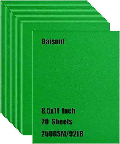 Vista 28 de Baisunt 20 hojas de papel grueso de cartulina azul marino para proyectos de arte, álbumes de recortes, tarjetas e invitaciones (8.5 x 11 pulgadas)