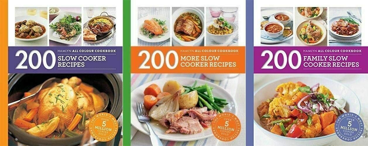 Slow Cooker, More Slow Cooker & Family Slow Cooker (3 x Hamlyn 200