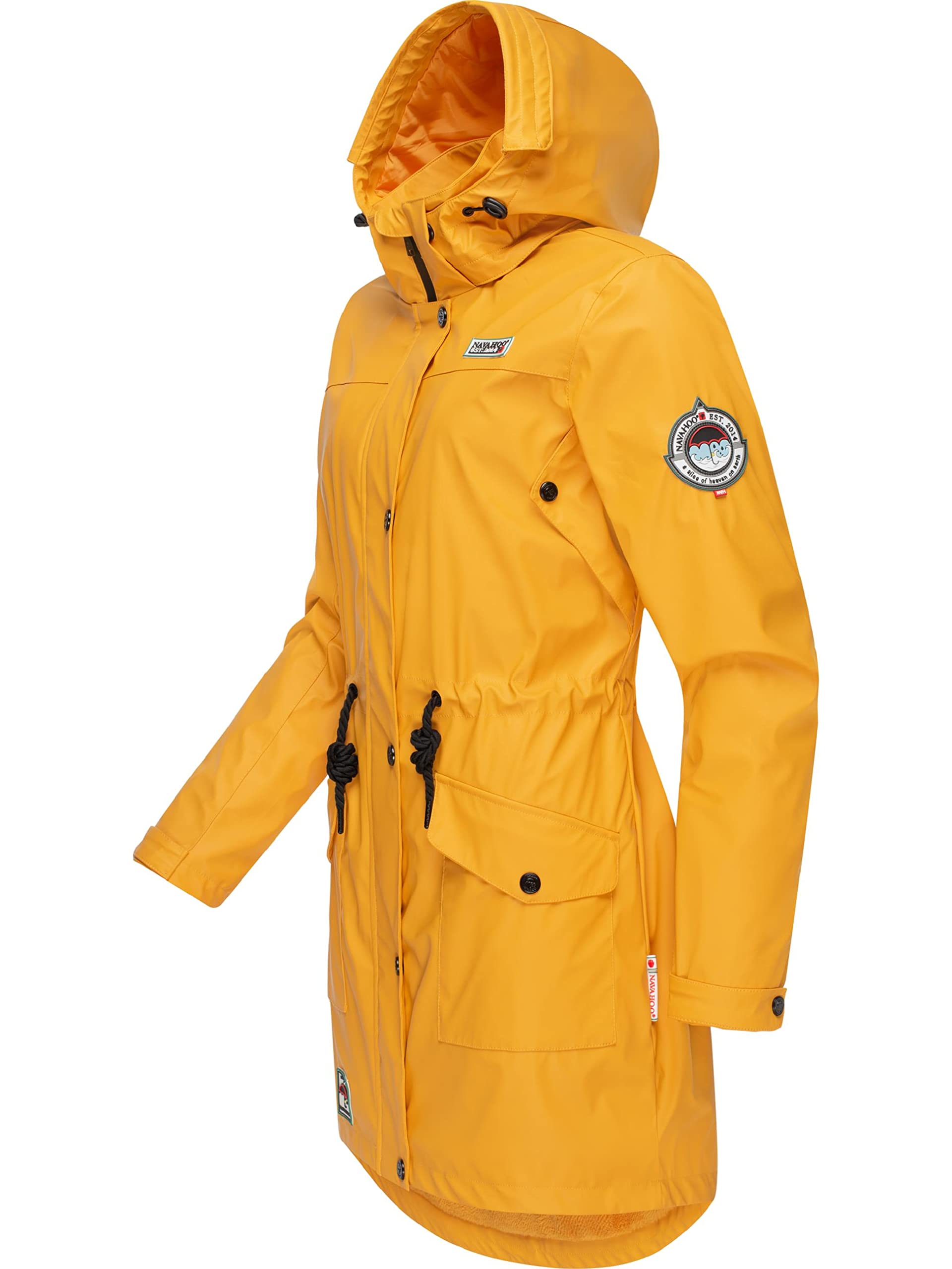 Navahoo Damen wasserdichter gefütterter Regenmantel Deike XS-XXL