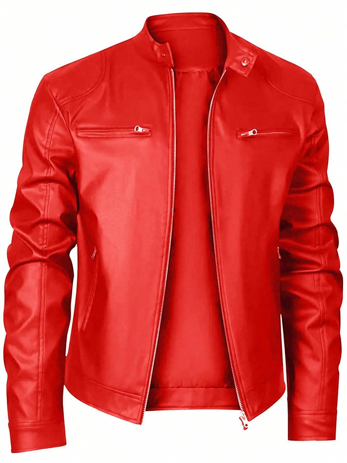 WSLCN Jaqueta masculina de couro sintético, jaqueta bomber em promoção! Veja a oferta e mais achadinhos de Jaquetas & Casacos 9 Hoje é o melhor dia para comprar WSLCN Jaqueta masculina de couro sintético, jaqueta bomber com aquele preço maroto! Promoção! Aproveite a oferta! 9
