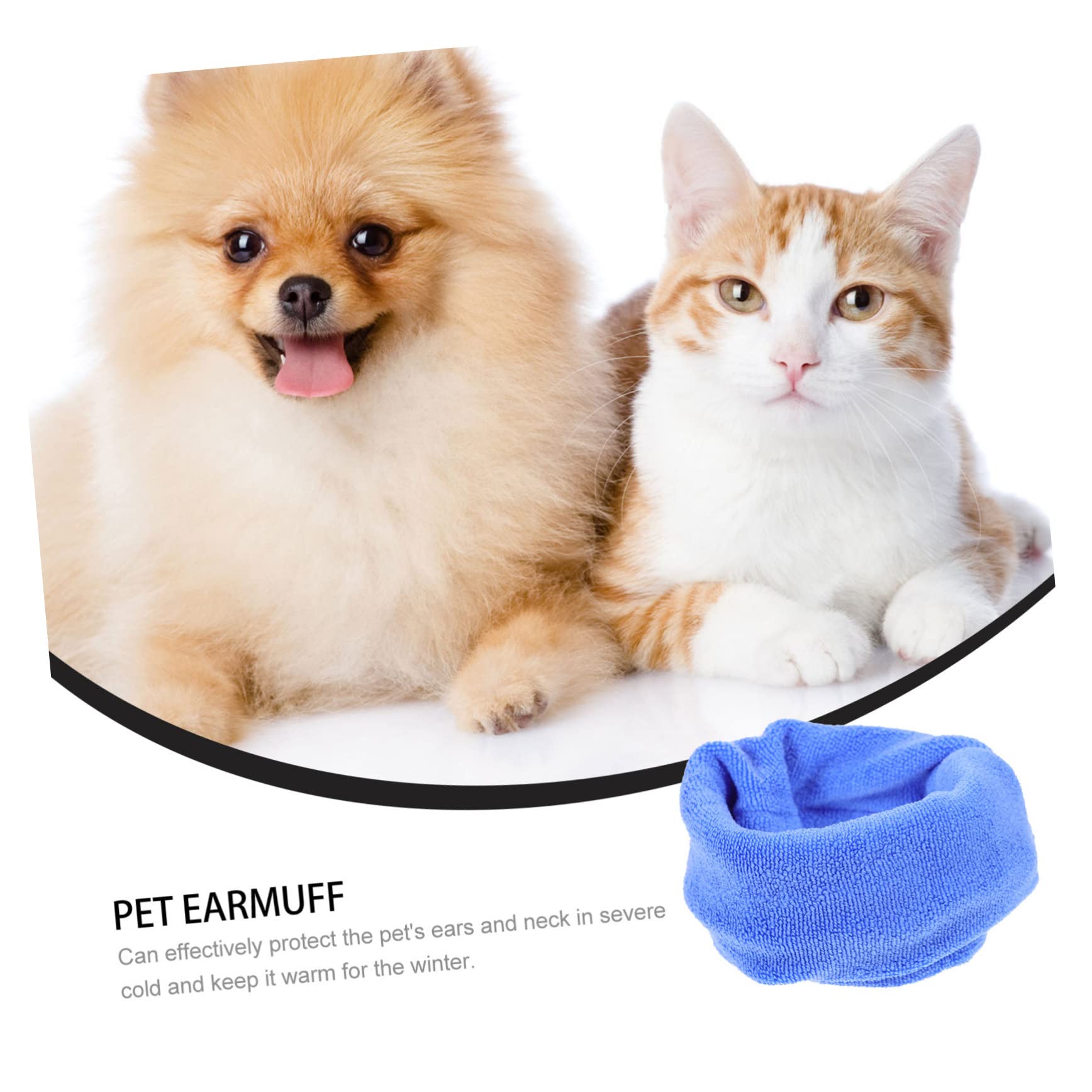 Beaupretty 4 Piezas Orejeras para Perros y Gatos Orejeras Elásticas para Perros Cómodas Orejeras para Cachorros Envoltura De Cabeza De Perro Mascota Gatos y Perros Multifunción Franela