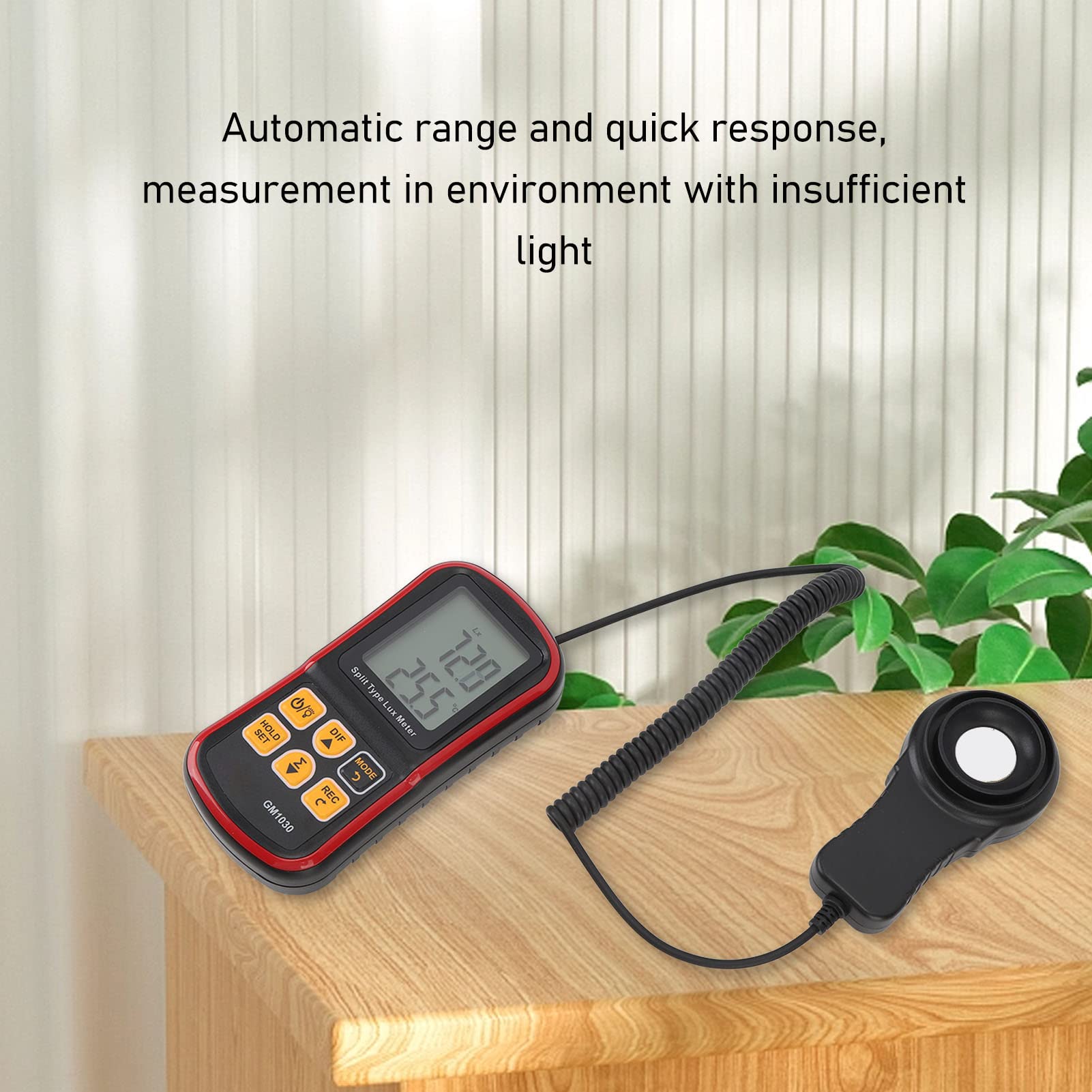 FLEXMAN Handheld Light Meter, 0-20000LM Digital Illuminance Meter with NTC Thermistor Humidity Probe, Luminometer Photometer with BT APP Computer Software
