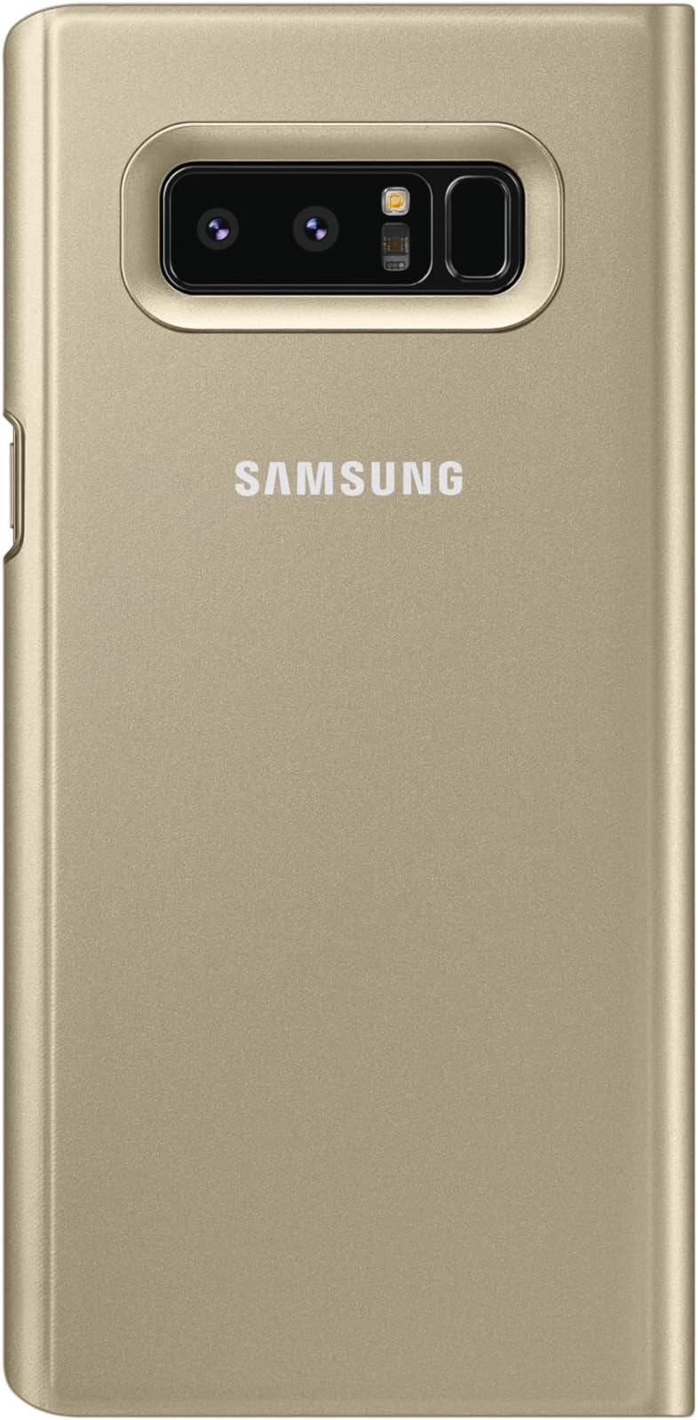 Samsung Galaxy Note 8 Clear View Standing Cover Case - Gold