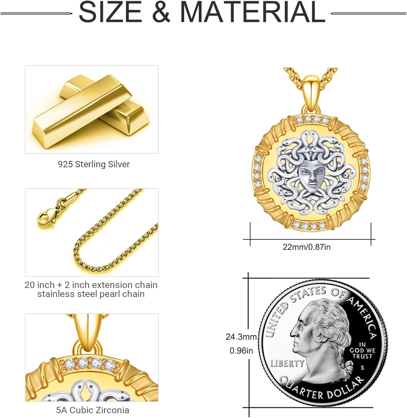 Snake Necklace 925 Sterling Silver Mysterious Snake Pendant Necklace Gothic Necklace Snake Jewelry Gift for Women Men - Image 5