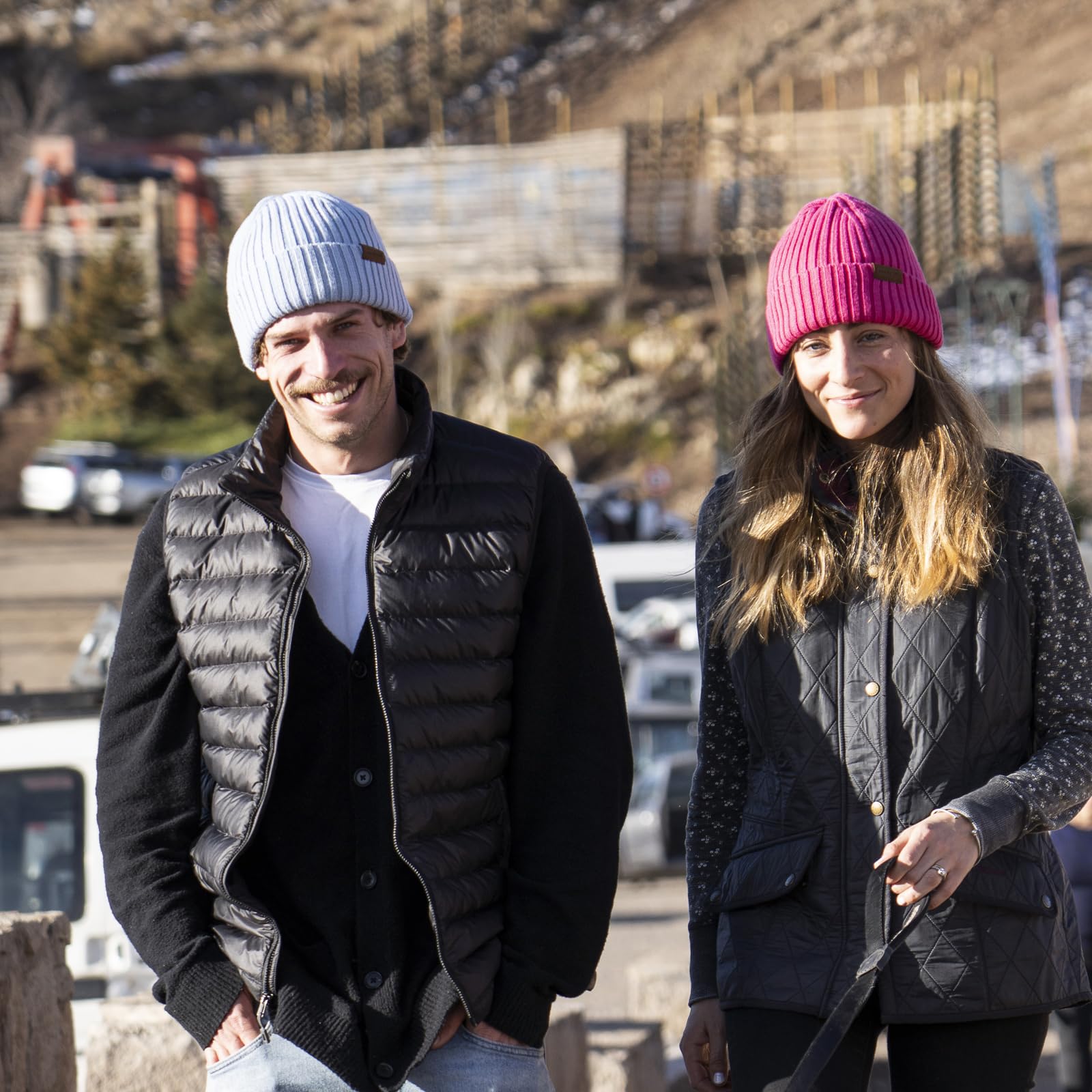 ineepor Cappello Invernale Uomo Donna Lana Merino Beanie Hat Berretto a Maglia Unisex Corto Chapeau Caldo Elegante Morbido Pile Fodera