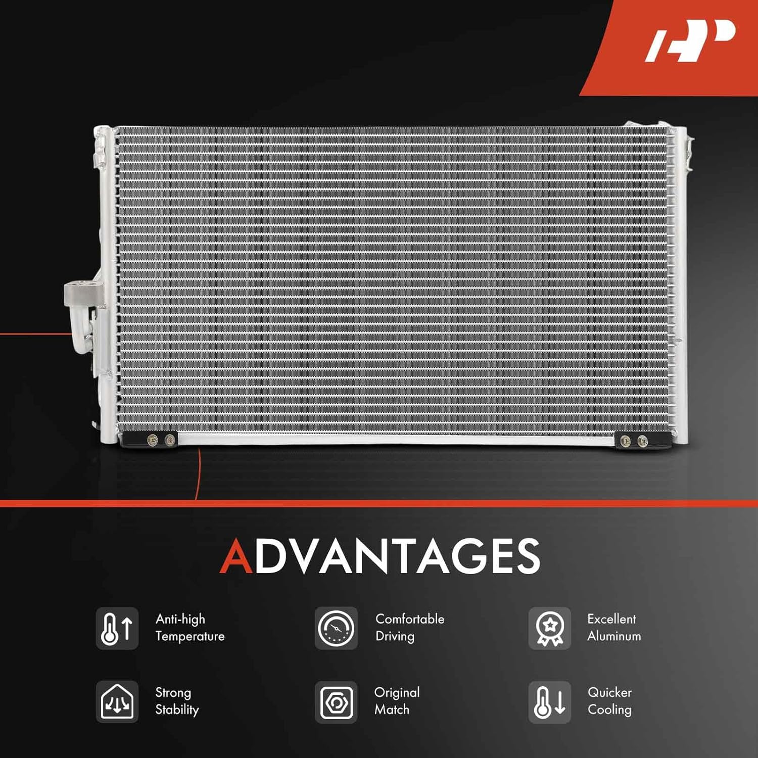 A-Premium Air Conditioning A/C Condenser Compatible with Mitsubishi Eclipse 1995-1999 2.0L & Eagle Talon 1995-1998 2.0L