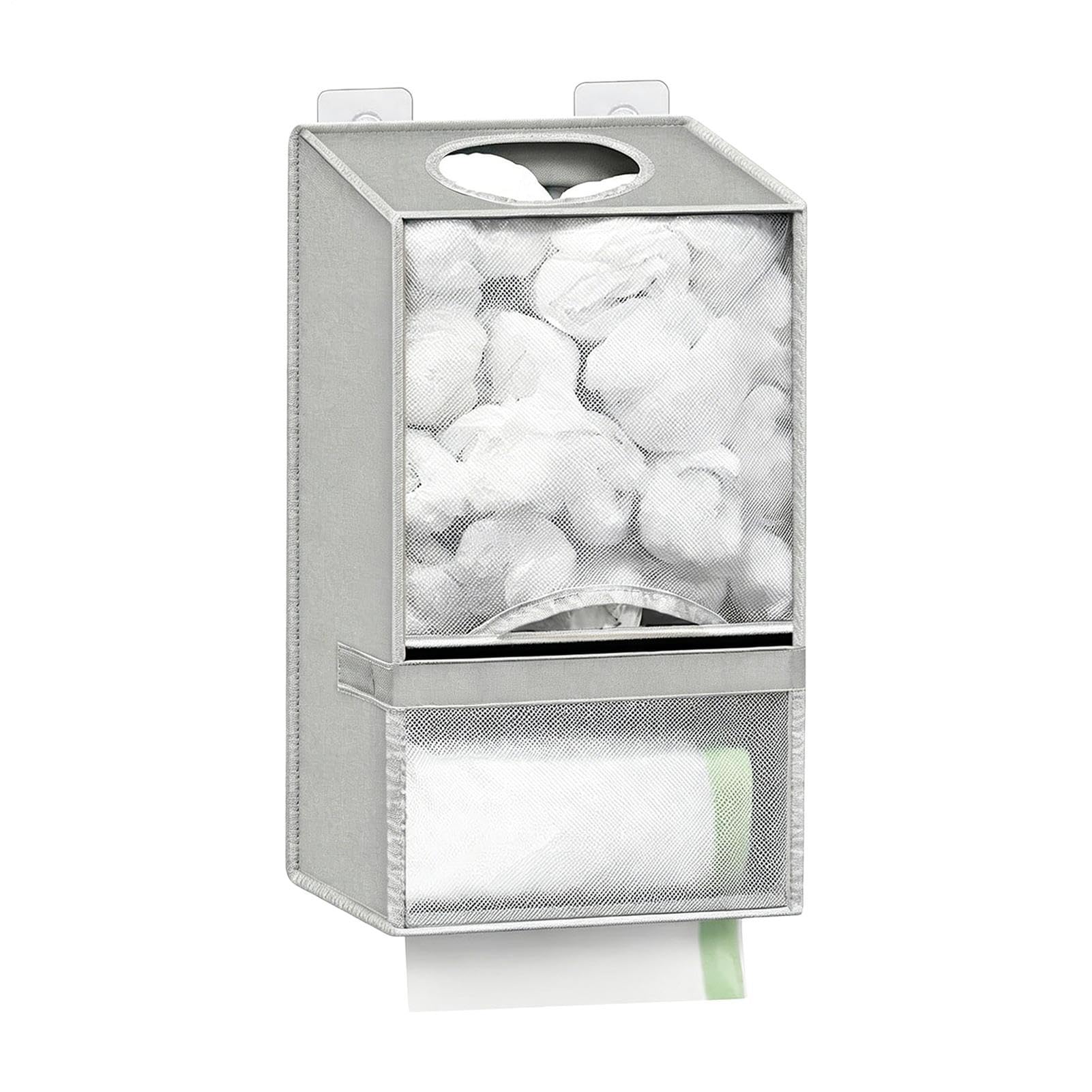 Dispensador de bolsas de basura para eliminar el desorden de la cocina con pared